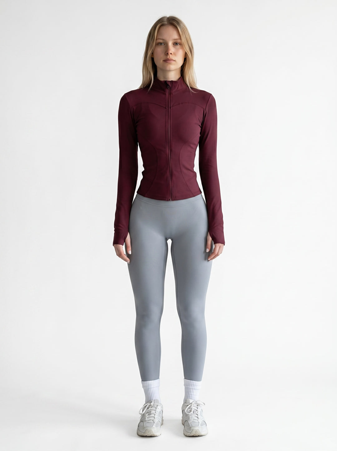 Fitted Kata Jacket - Burgundy