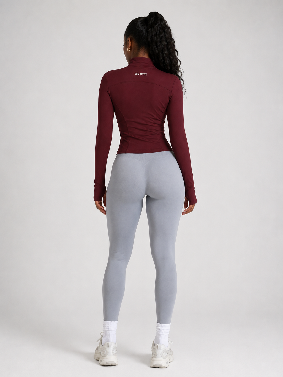 Fitted Kata Jacket - Burgundy