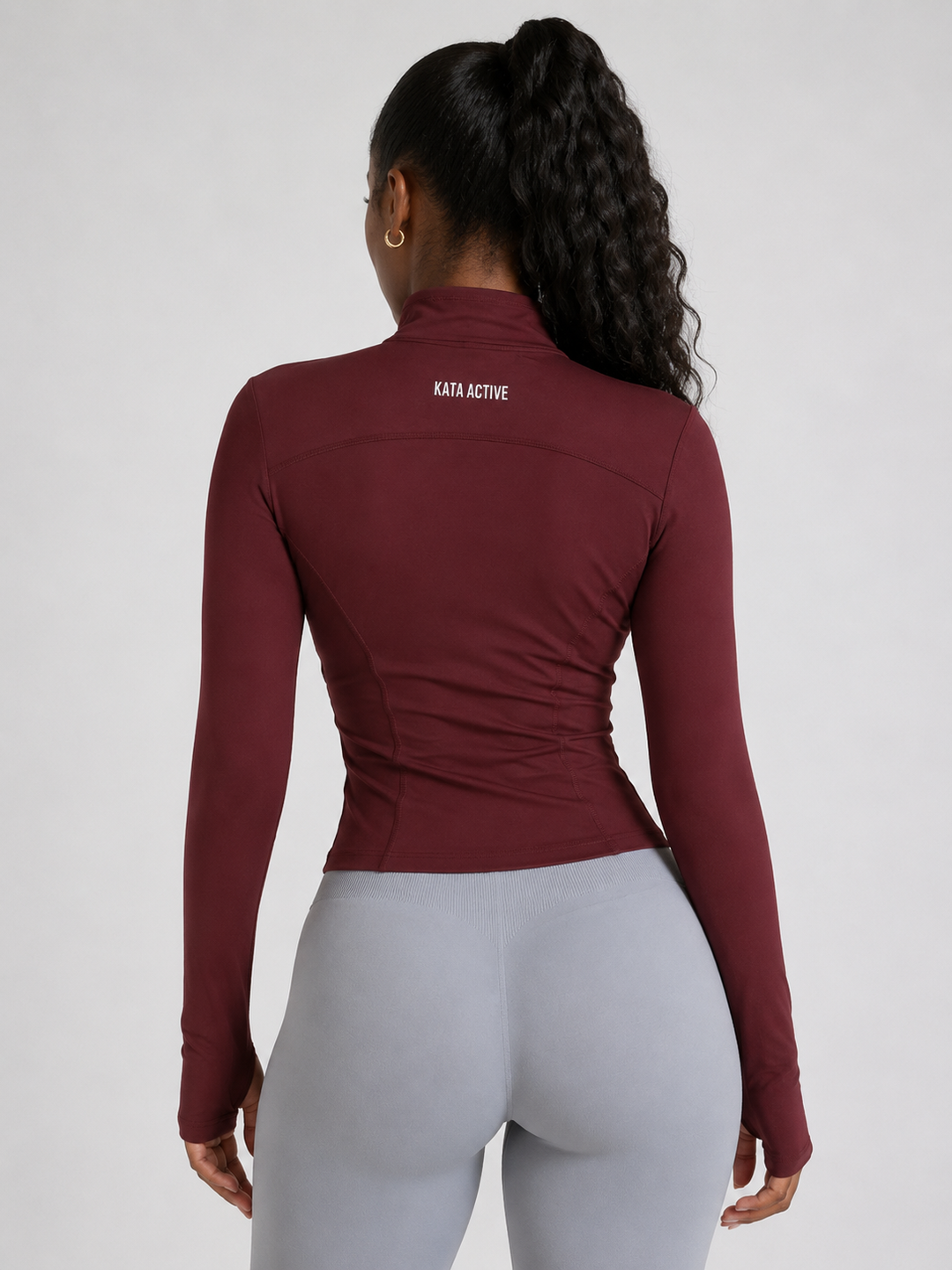 Fitted Kata Jacket - Burgundy